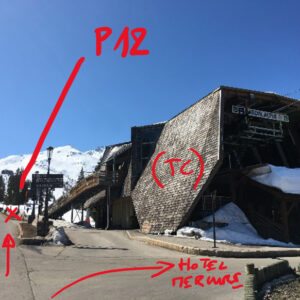 Vue du TC du Jardin Alpin et terre plein central