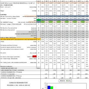 Calcul de durée de réverbération