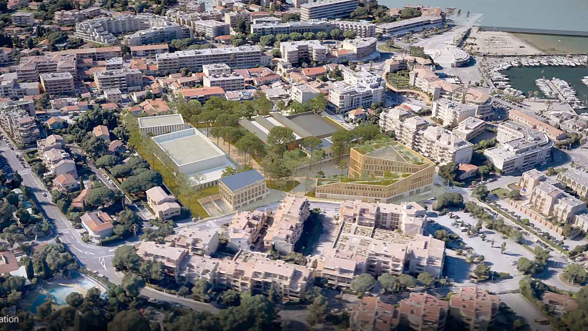 Conception du projet de nouveau cœur de ville à CAVALAIRE