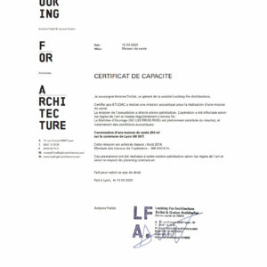 Attestation LFA Maison de santé